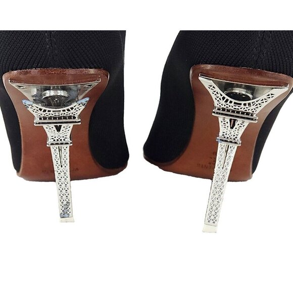 Vetements Eiffel Tower Sock Boots 39 US 8.5 Womens Black ASIS - Picture 10 of 13